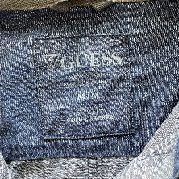 Guess Chambray Slim Fit Shirt - Picture 2 of 10
